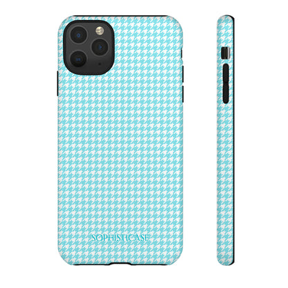 Tough Case - Houndstooth in Aqua