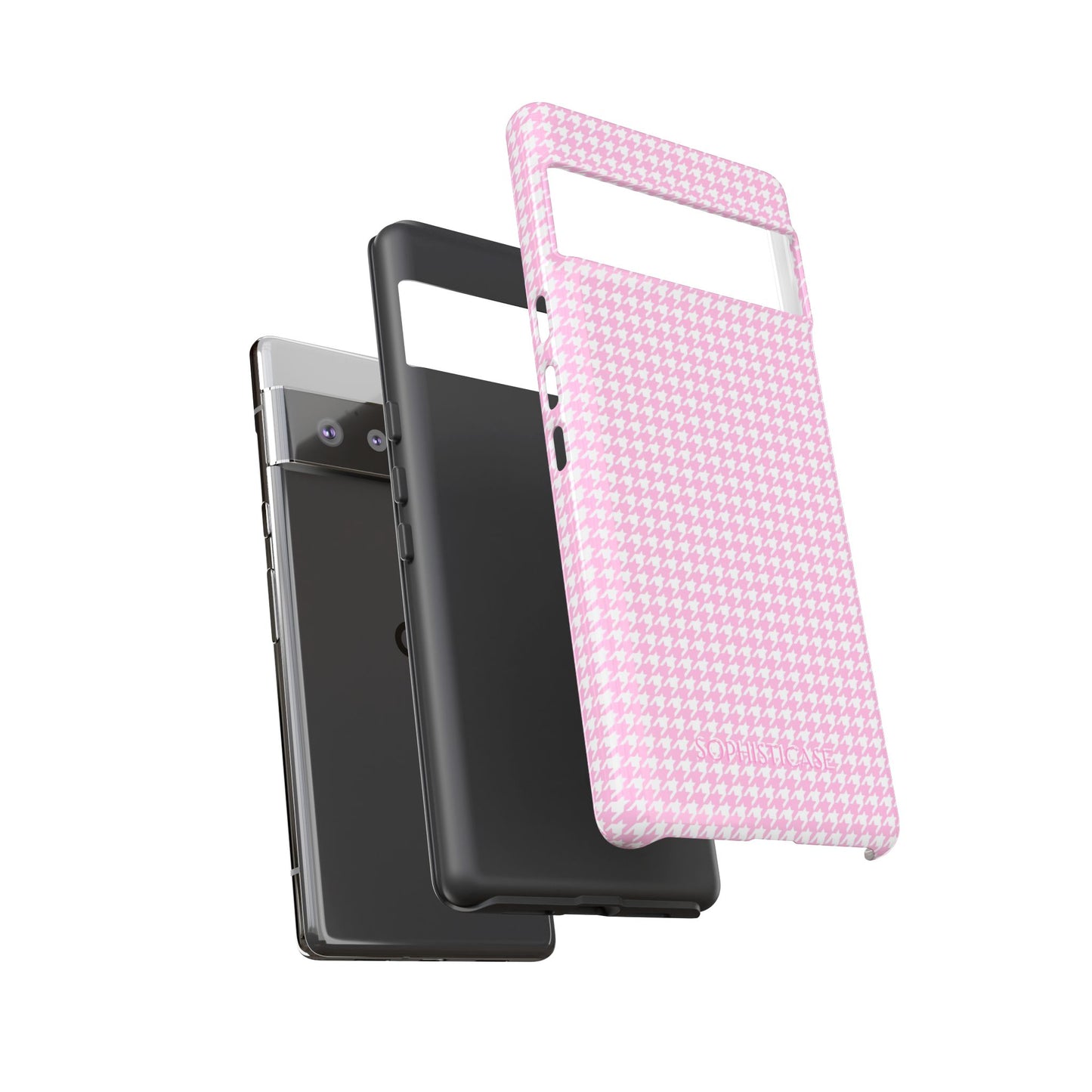 Tough Case - Houndstooth in Pink