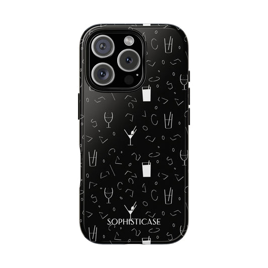 Cocktail Hour in Black - Tough Phone Case for iPhone