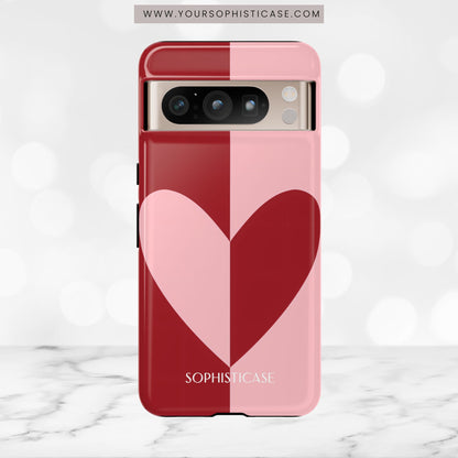 Be Mine in Red and Pink - iPhone Case, Samsung Galaxy Case, Google Pixel Case