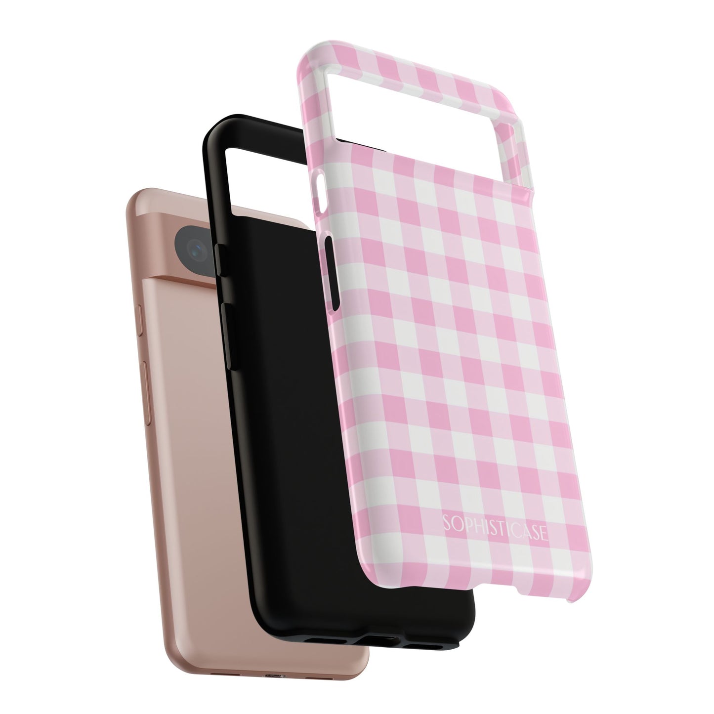 Tough Case - Gingham in Pink