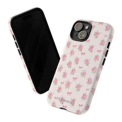 The Sweetest Thing in Coquette Roses and Bows - iPhone Case