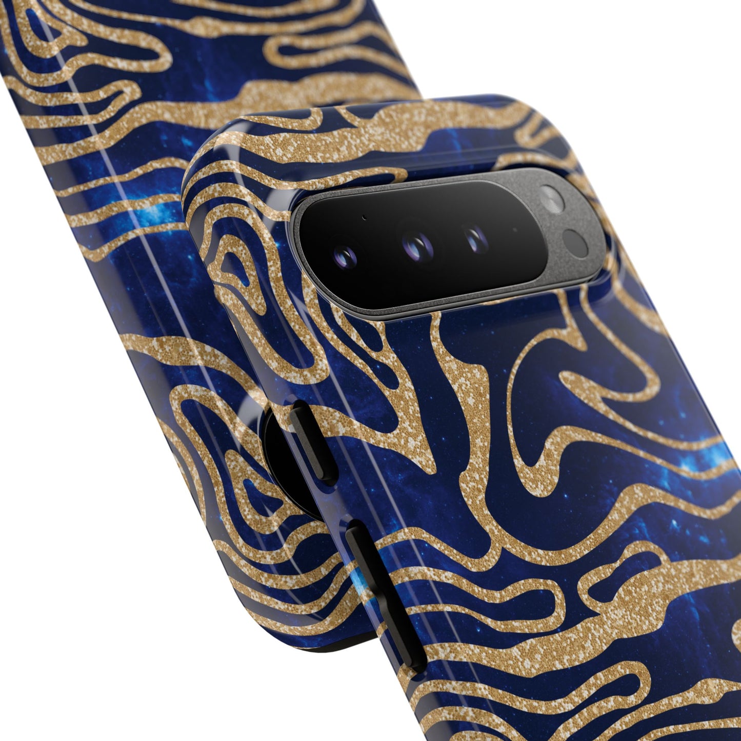 Cosmic Zebra in Blue - iPhone Case, Samsung Galaxy Case, Google Pixel Case