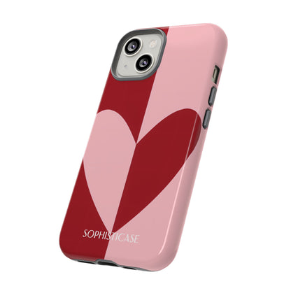 Be Mine in Red and Pink - Protective Phone Case for iPhone