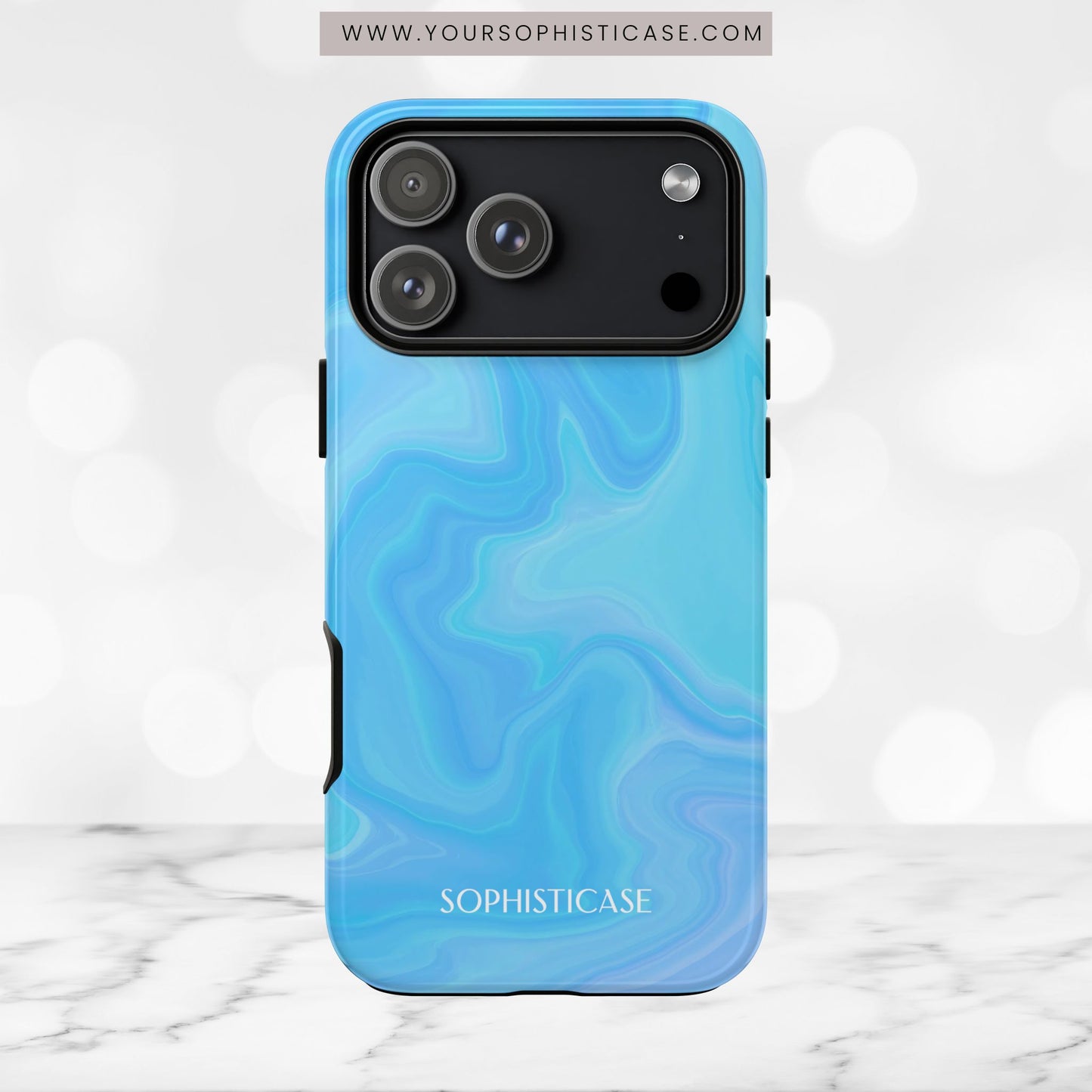 Liquid Magic in Blue - iPhone Case