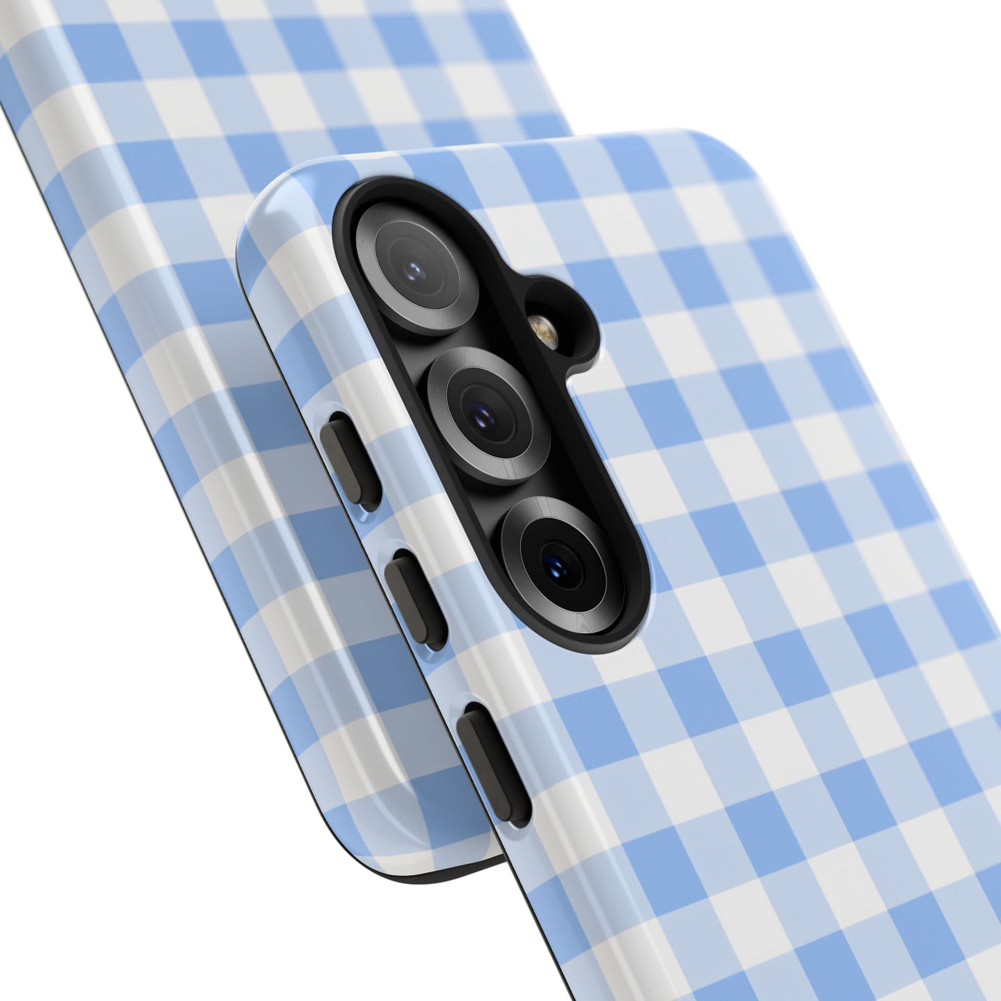 Gingham in Blue - Tough Phone Case