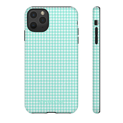 Tough Case - Houndstooth in Green