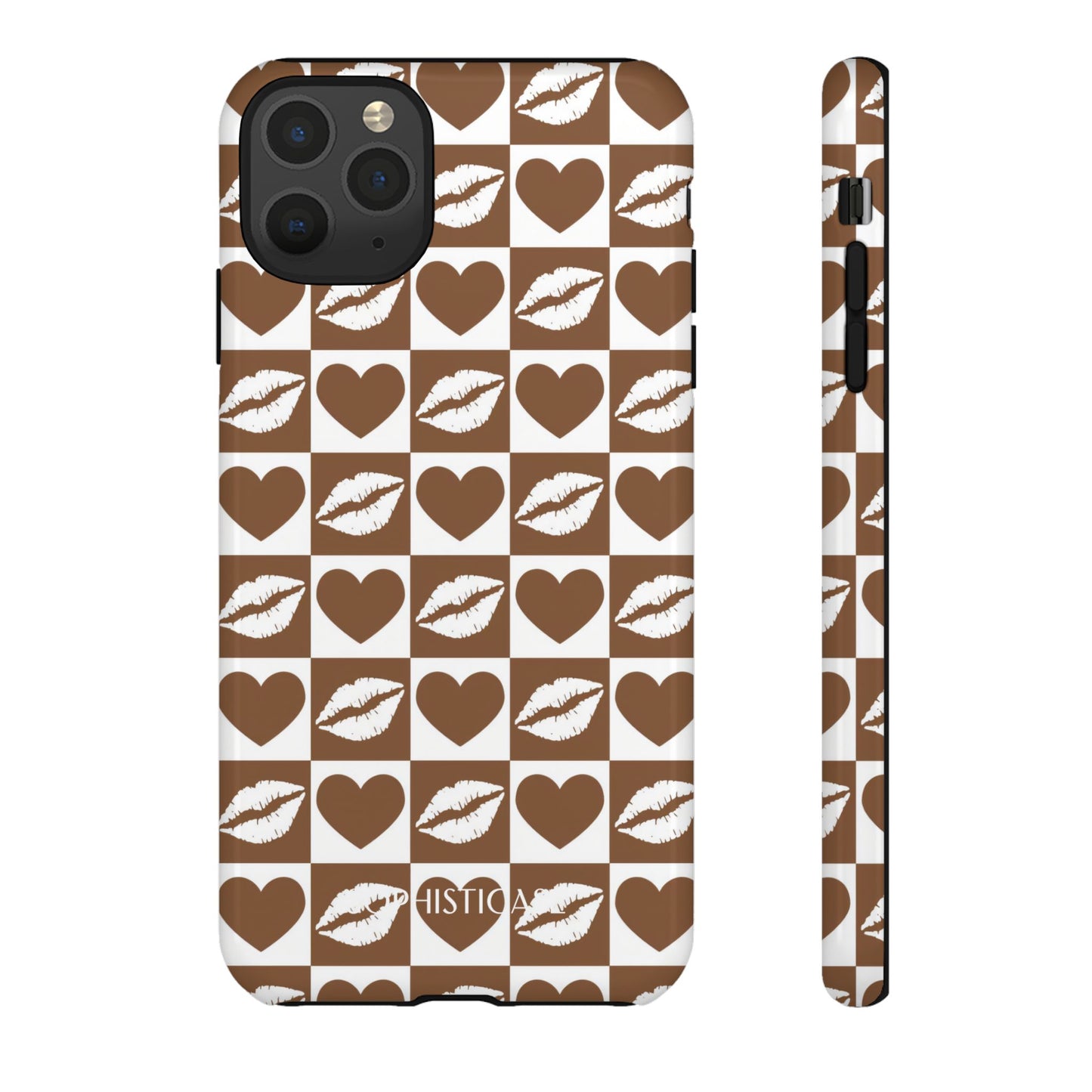 Belle Amie in Deep Brown - Galentines Release - Shockproof Phone Case for iPhone, Samsung Galaxy and Google Pixel