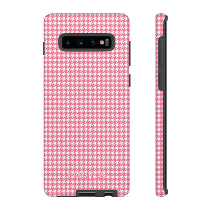 Tough Case - Houndstooth in Salmon