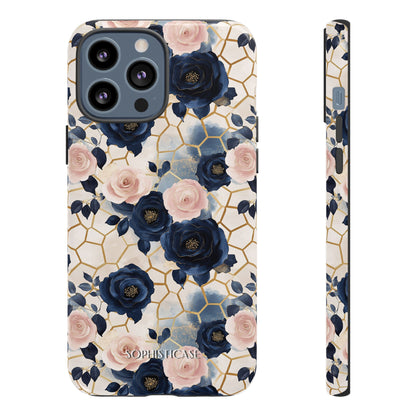 Royal Floral in Navy Hive - Tough Phone Case