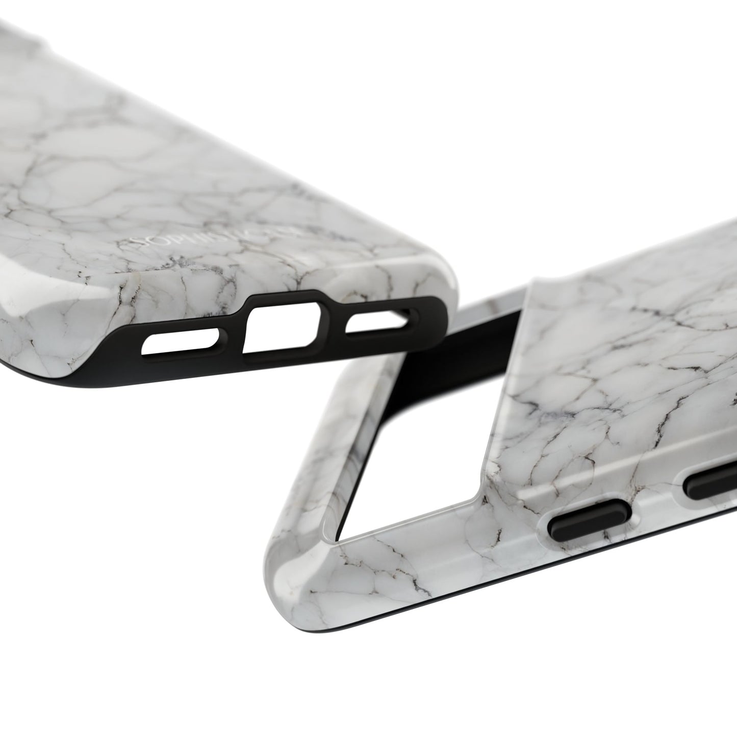 Marble Opulence in White - iPhone Case, Samsung Galaxy Case, Google Pixel Case