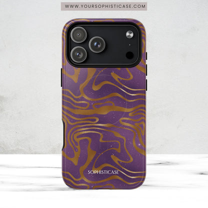 Cosmic Gold in Purple - iPhone Magsafe Case