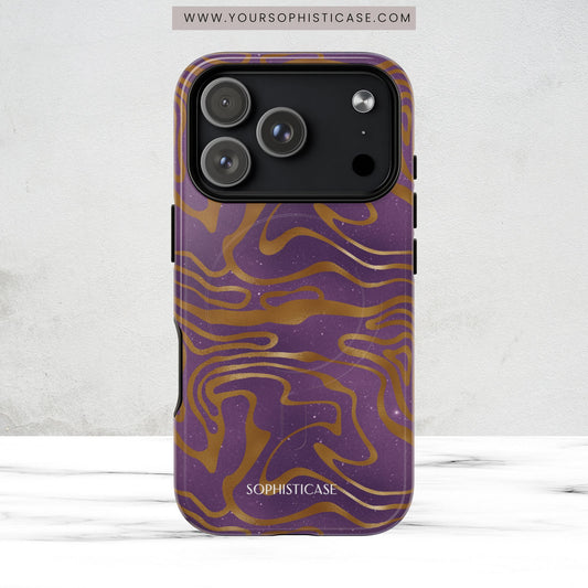 Cosmic Gold in Purple - iPhone Magsafe Case