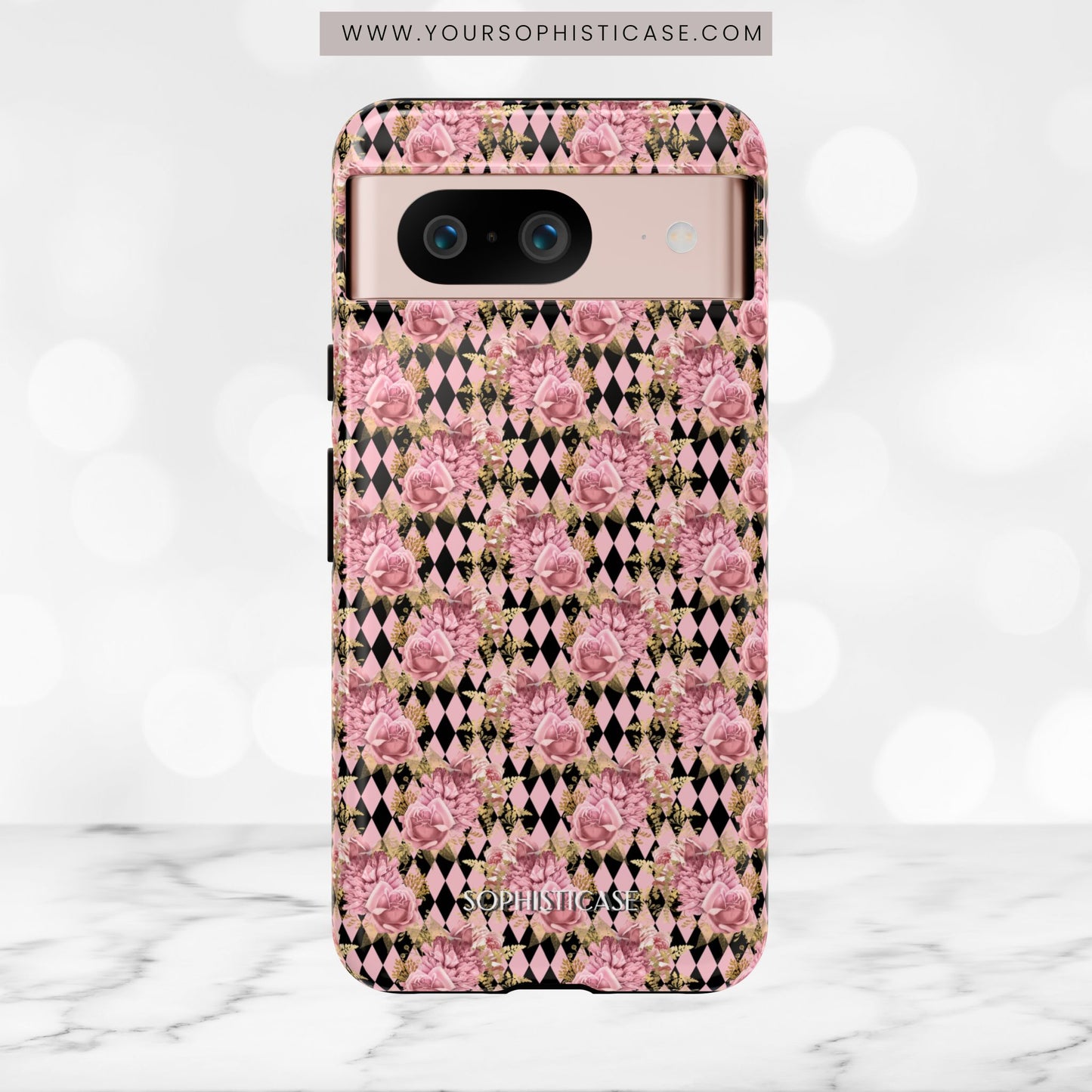 Rose Diamond Romance in Isolde - Tough Phone Case