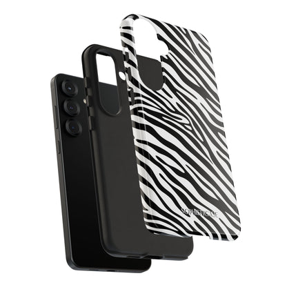 Dark Thoughts in Urban Zebra - Tough Phone Case