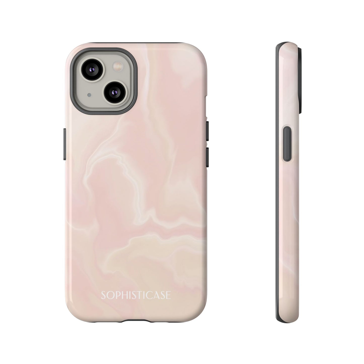 Liquid Magic in Beige Haze - iPhone Case