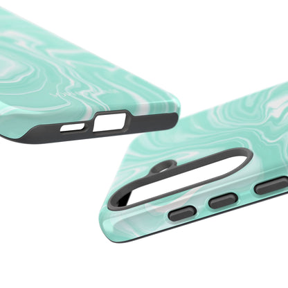 Liquid Dreams in Green - Tough Phone Case