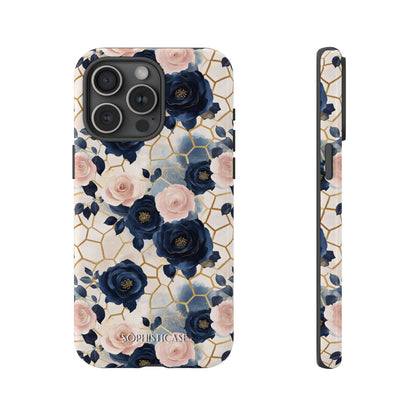 Royal Floral in Navy Hive - Tough Phone Case