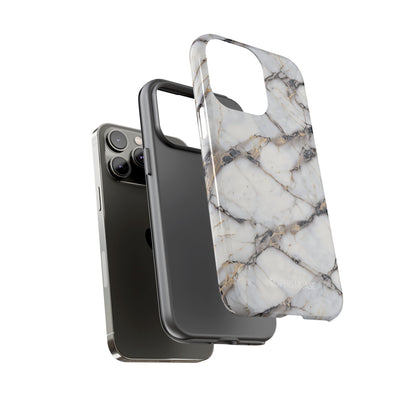 Marble Opulence in Cracked Beige - iPhone Case, Samsung Galaxy Case, Google Pixel Case