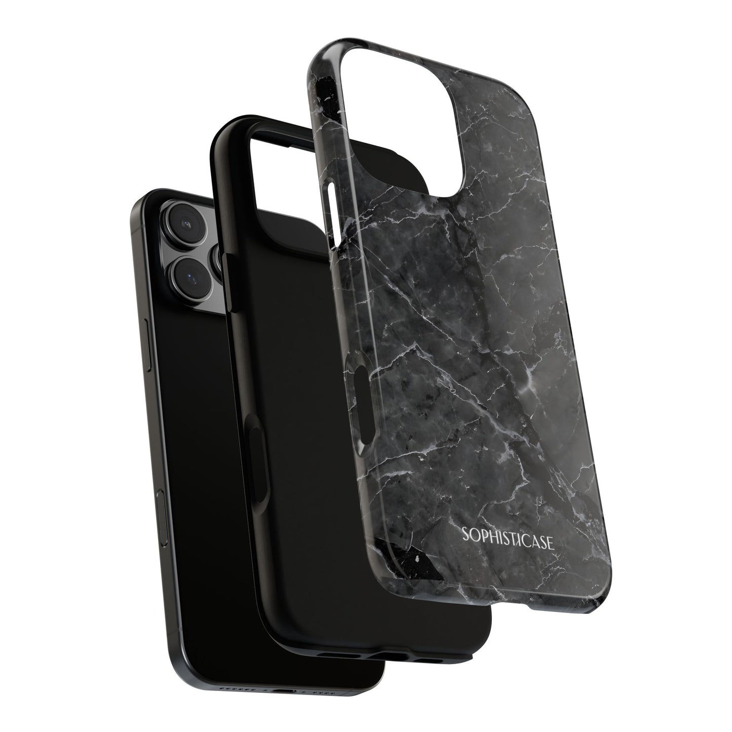 Marble Opulence in Black - iPhone Case, Samsung Galaxy Case, Google Pixel Case