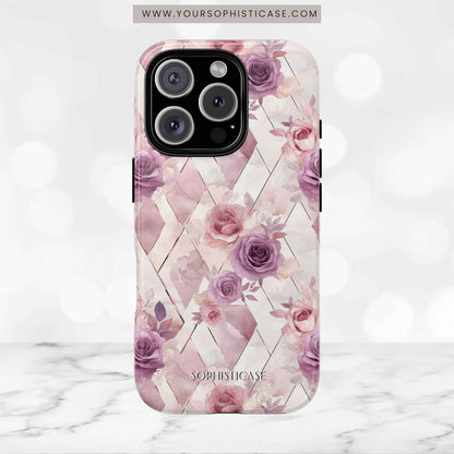 Royal Floral in Mauve Rose - Tough Phone Case