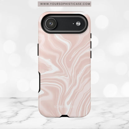 Liquid Dreams in Neutral Beige - Tough Phone Case