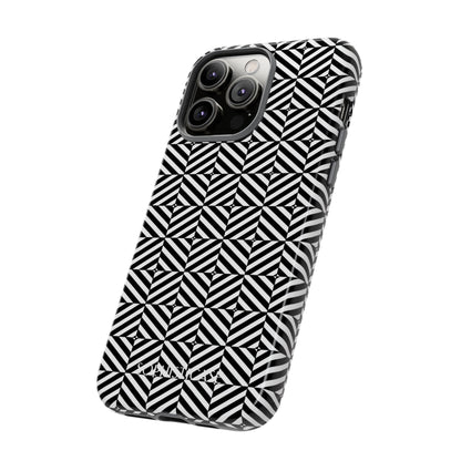 Illusions in Black - iPhone Case