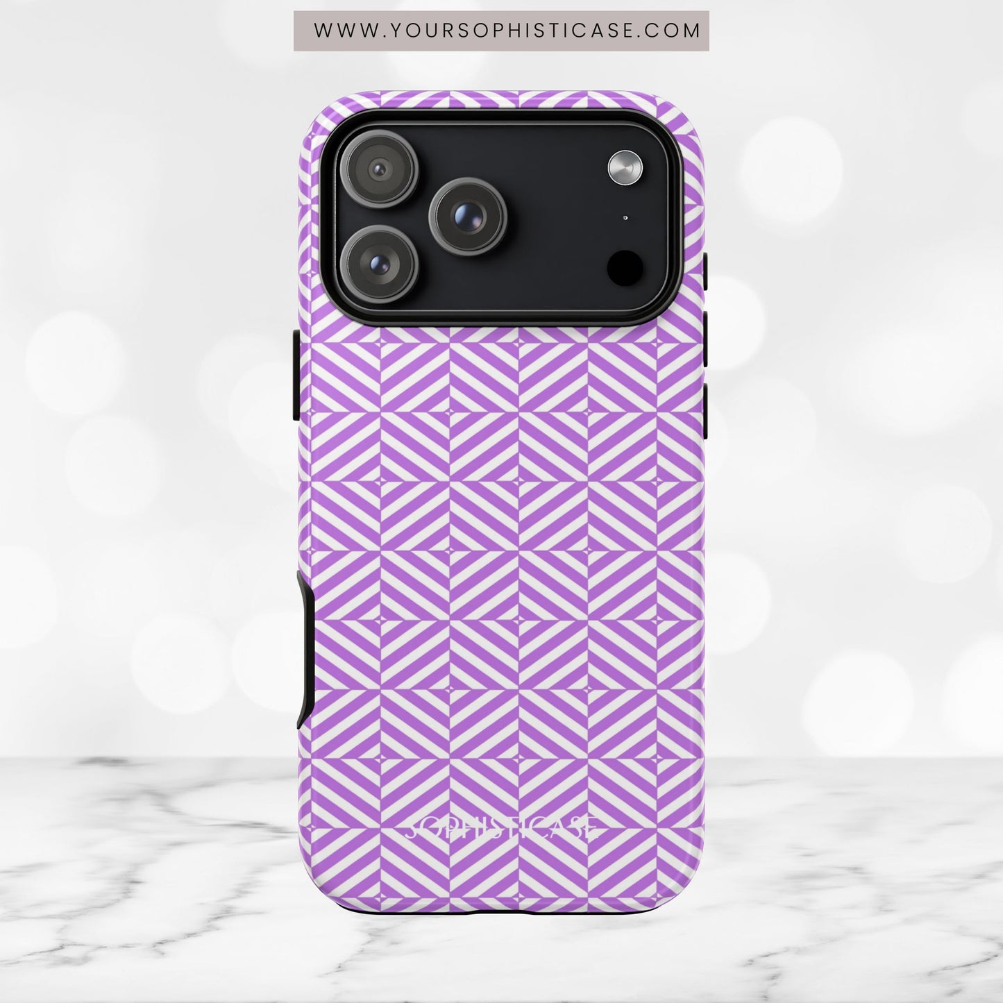 Illusions in Purple - iPhone Case