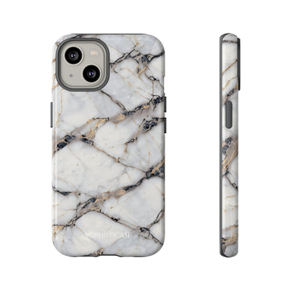 Marble Opulence in Cracked Beige - iPhone Case, Samsung Galaxy Case, Google Pixel Case