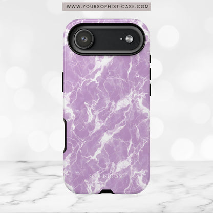 Marble Crush in Purple - iPhone Case
