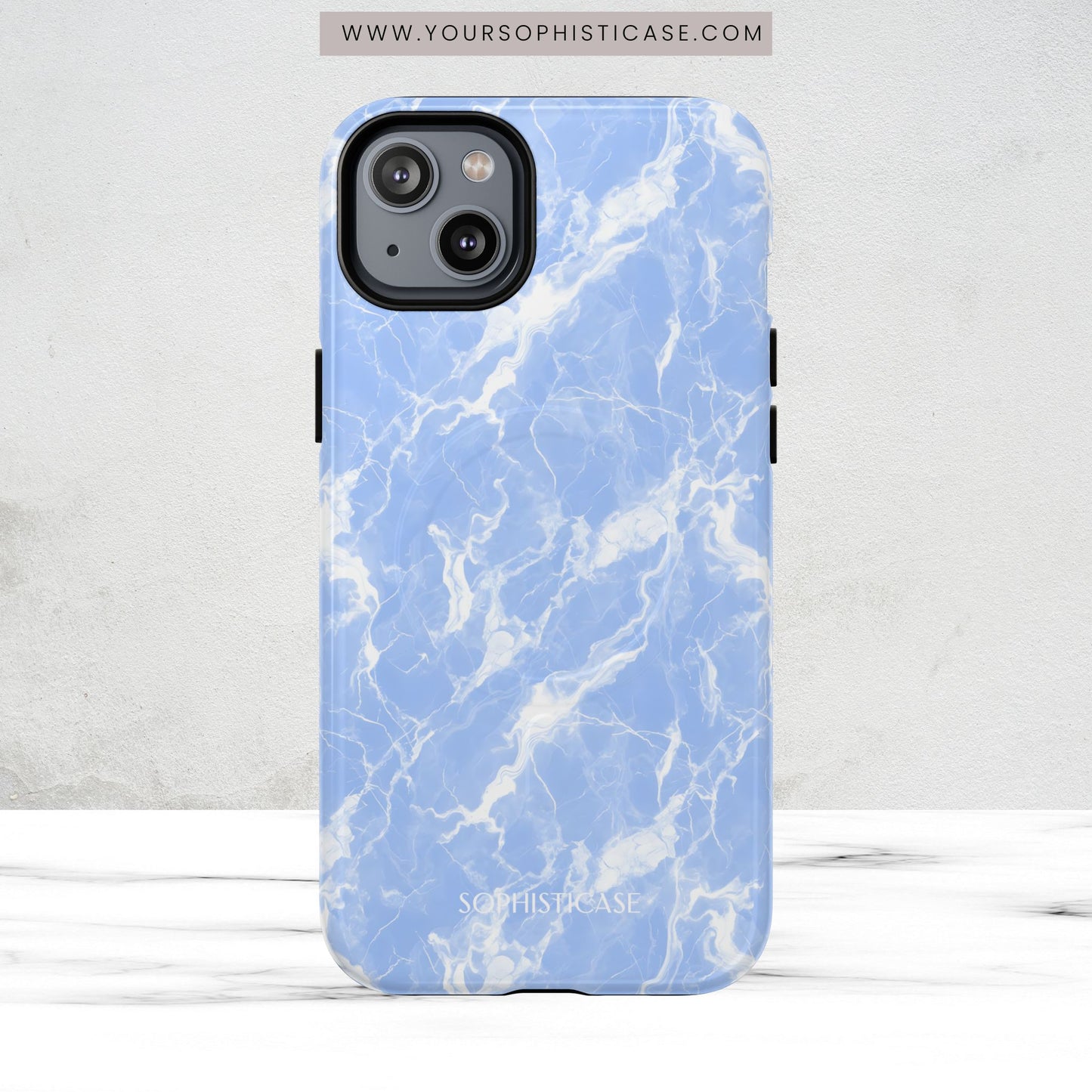 Marble Crush in Blue - Magsafe Case