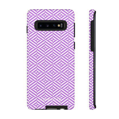 Illusions in Purple - Dual Layer Shockproof Phone Case for iPhone, Google Pixel and Samsung Galaxy