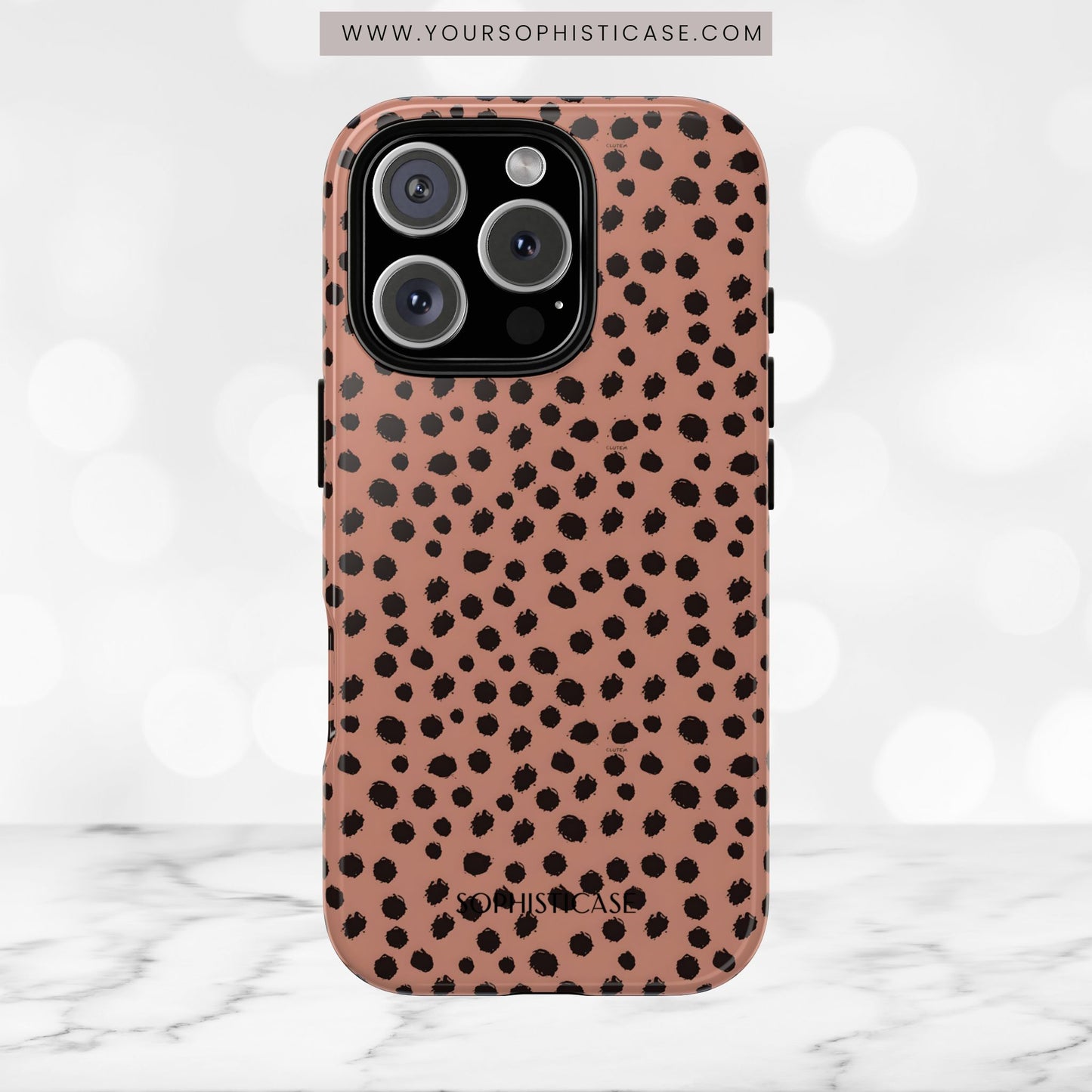 Cheetahs and Liars in Brown - iPhone Case