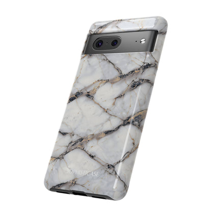 Marble Opulence in Cracked Beige - iPhone Case, Samsung Galaxy Case, Google Pixel Case