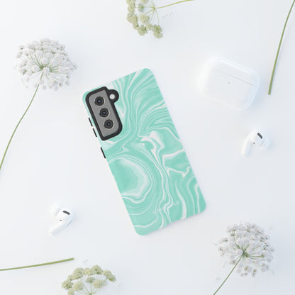 Liquid Dreams in Green - Tough Phone Case