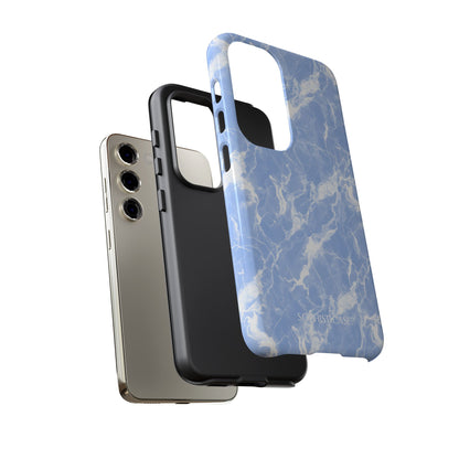 Marble Crush in Blue - Tough Phone Case