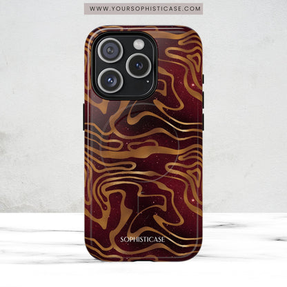 Cosmic Gold in Red - iPhone Magsafe Case