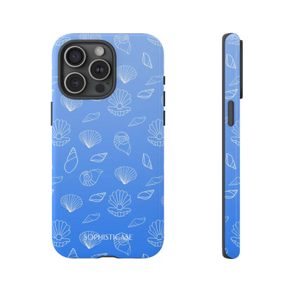 Seashell Society in Ocean Blue - iPhone Case, Samsung Galaxy Case, Google Pixel Case
