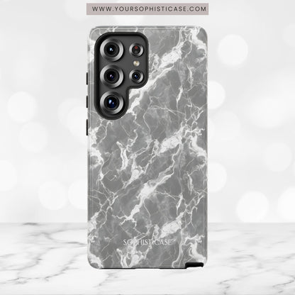 Marble Crush in Charcoal Grey - Tough Phone Case
