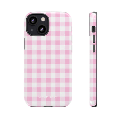 Gingham in Pink - iPhone Case, Samsung Galaxy Case, Google Pixel Case