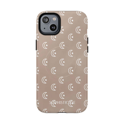 Moon Phase in Boho Brown - Tough Phone Case for iPhone