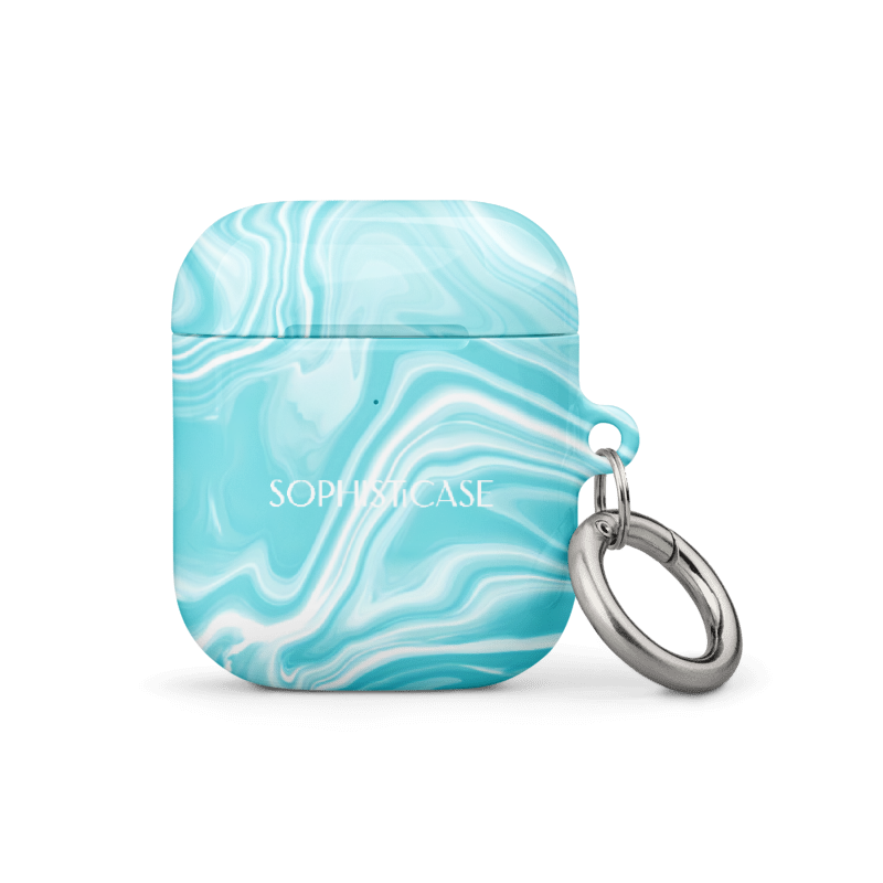 AirPod Cases - Liquid Dreams in Aqua