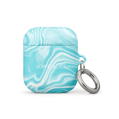 AirPod Cases - Liquid Dreams in Aqua