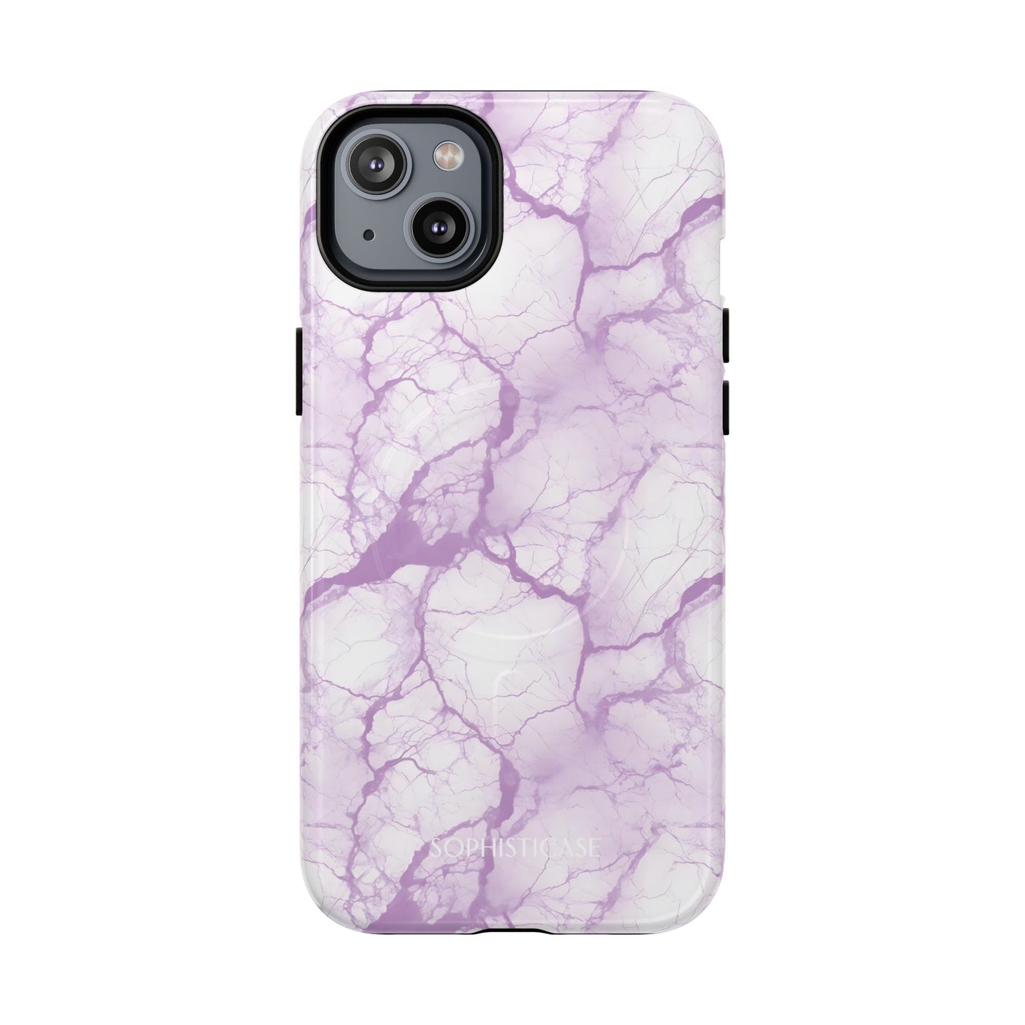 Marble Opulence in Purple - iPhone Magsafe Case