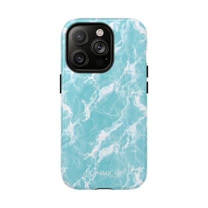 Marble Crush in Aqua - iPhone Magsafe Case