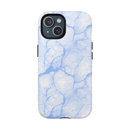 Marble Opulence in Blue - iPhone Magsafe Case