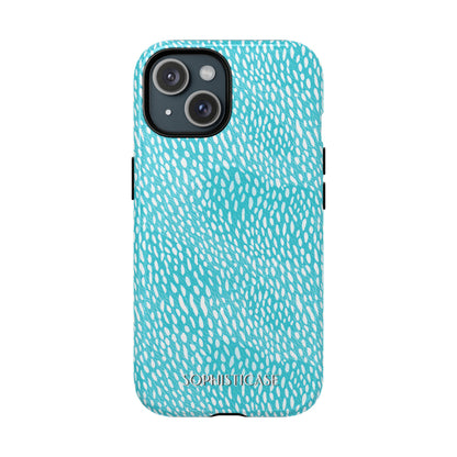 Oh Deer! in Aqua - Tough Phone Case for iPhone