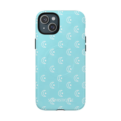 Moon Phase in Aqua - Tough Phone Case for iPhone