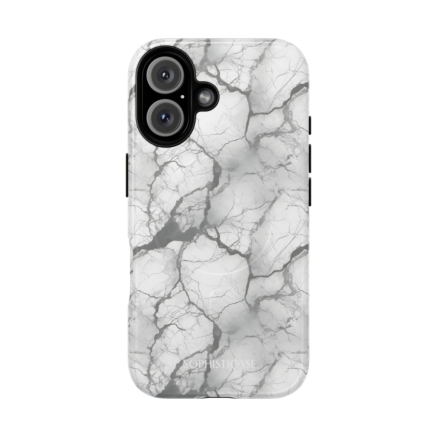 Marble Opulence in Charcoal Grey - iPhone Magsafe Case
