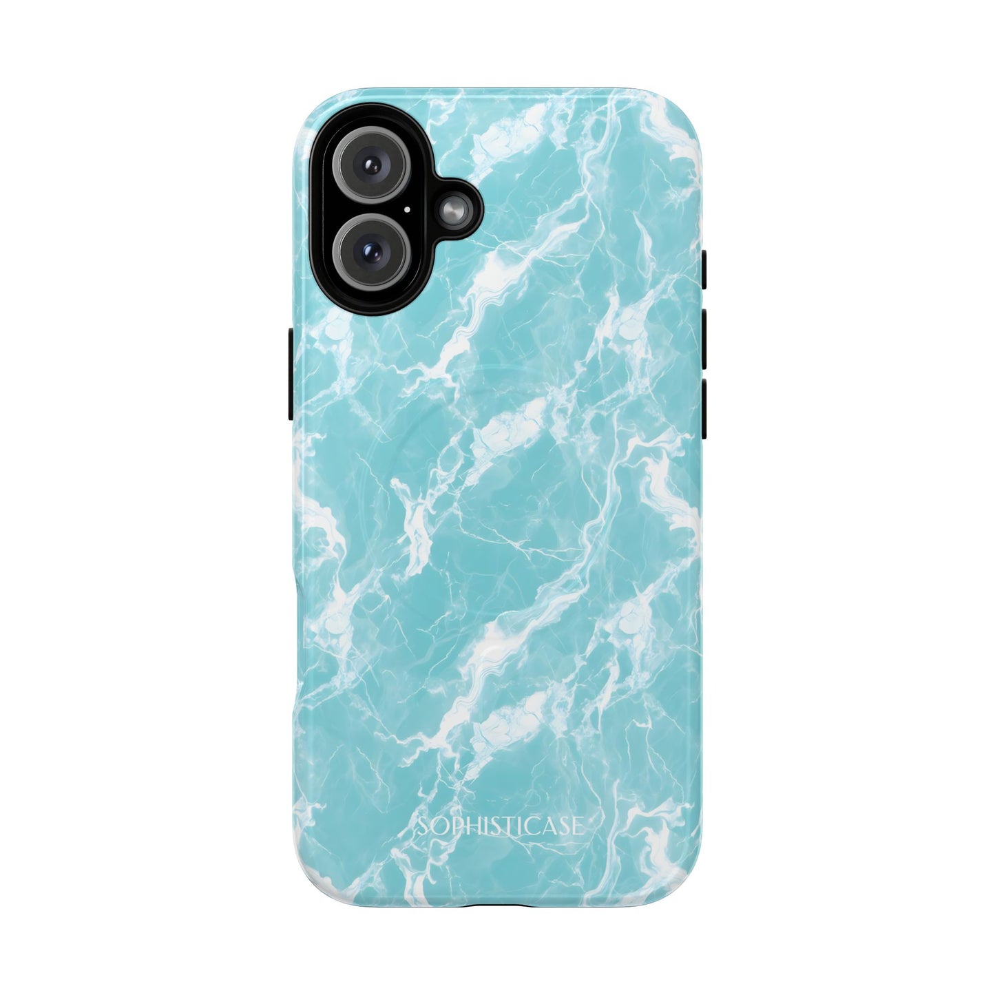 Marble Crush in Aqua - iPhone Magsafe Case